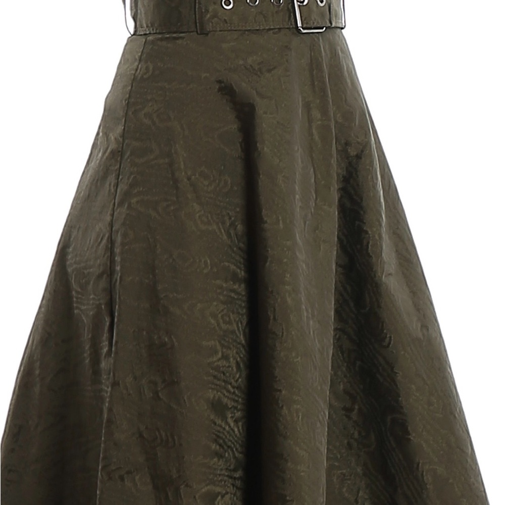 Pinko Olive A-Line Skirt